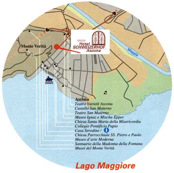 Lago Maggiore - Ascona .the map